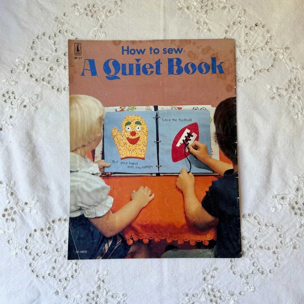 How to Sew A Quiet Book Craft Sewing Pattern 1977 Craft Course 70s DIY Kids